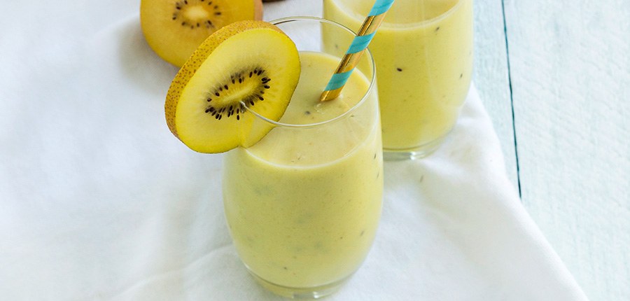 Kiwi smoothie met avocado