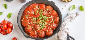 linzenballetjes in tomatensaus