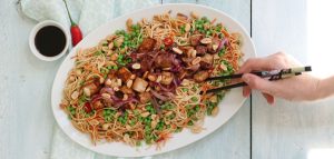 Noedel salade met tofu