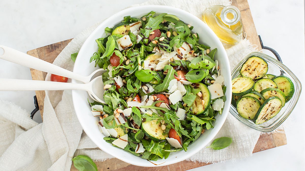 Rucolasalade met tomaatjes