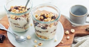 Romige koffie mousse met ricotta