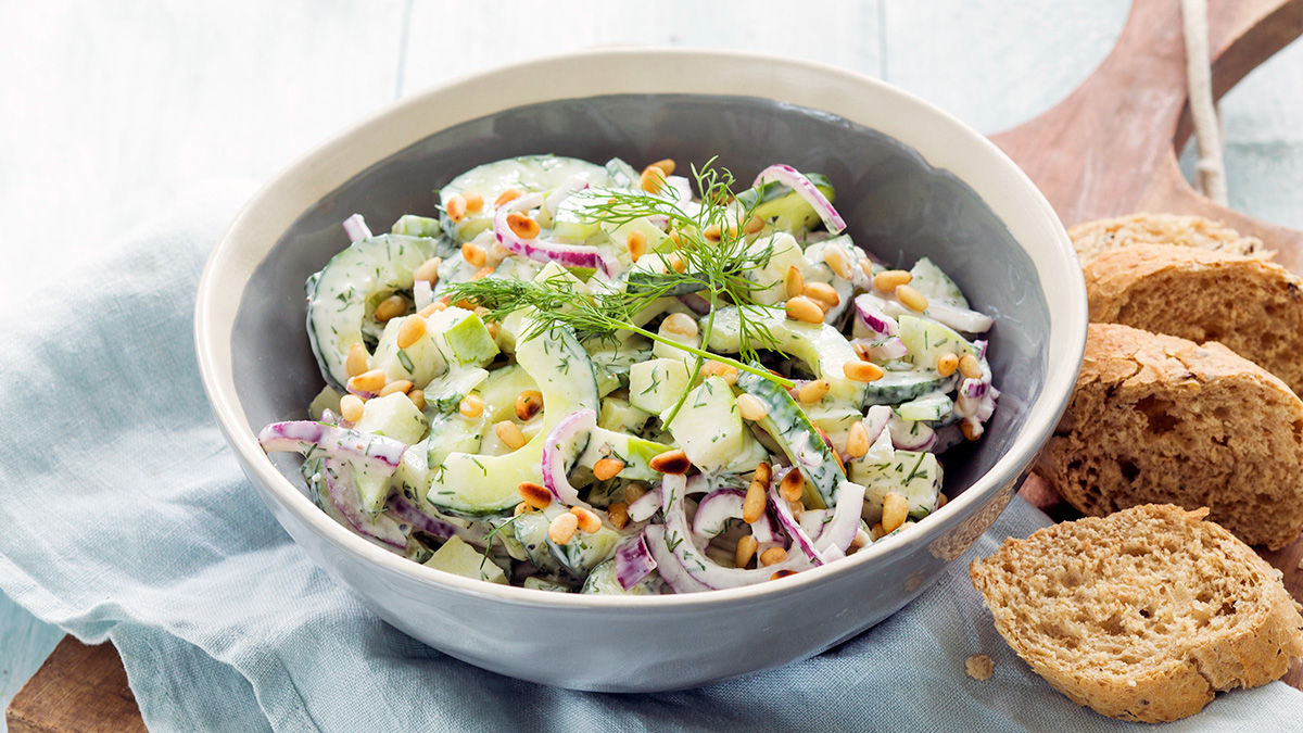 Komkommersalade: fris en snel op tafel