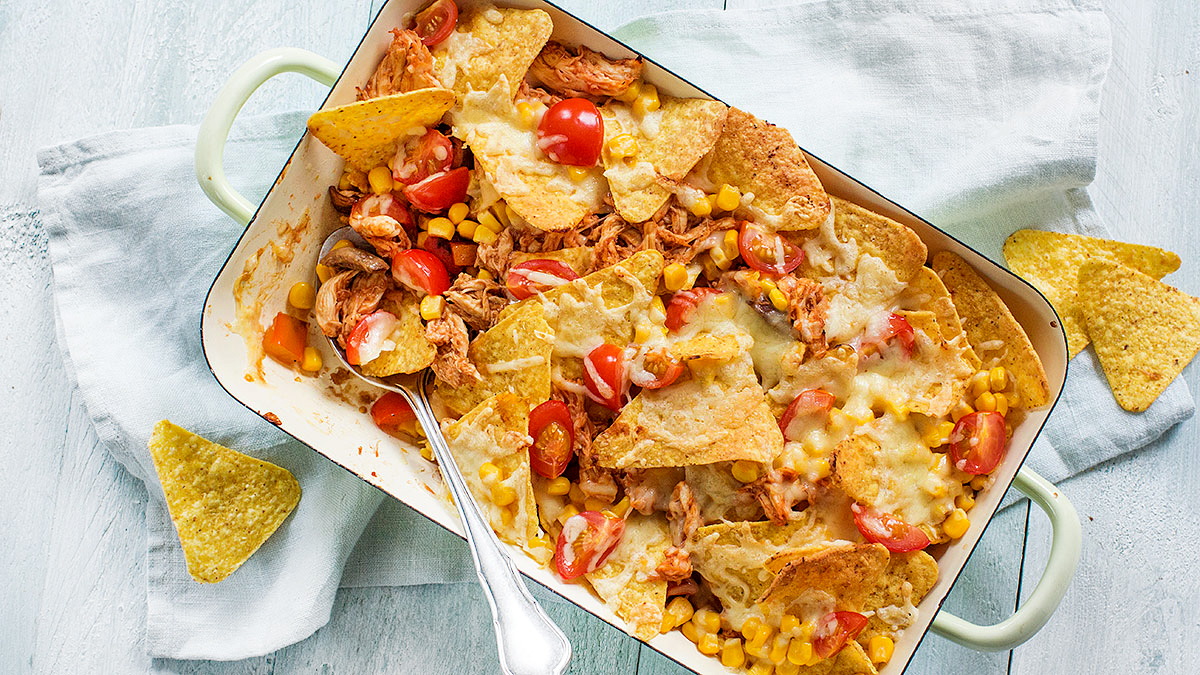Nacho’s met pulled chicken