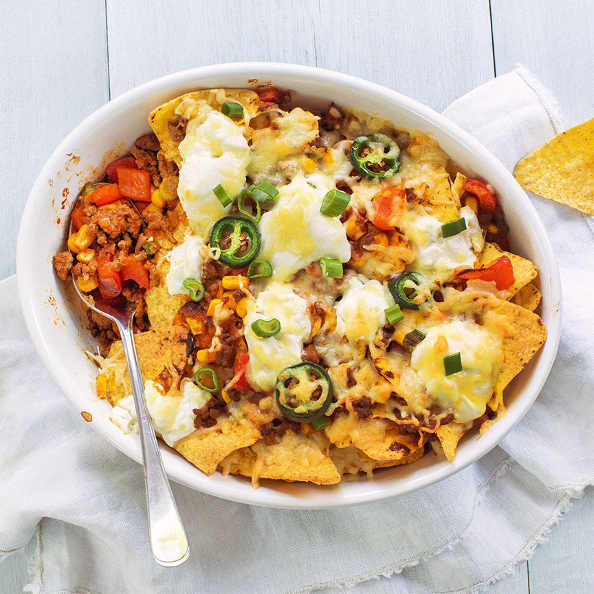 Nachos met gehakt