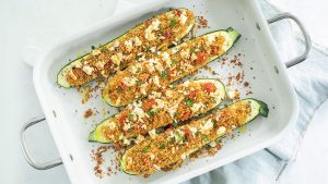 gevulde courgette feta