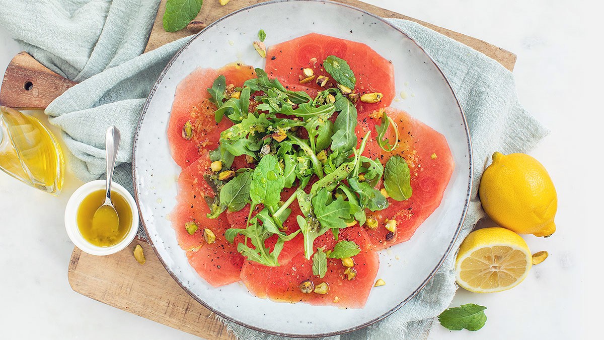 Watermeloen carpaccio