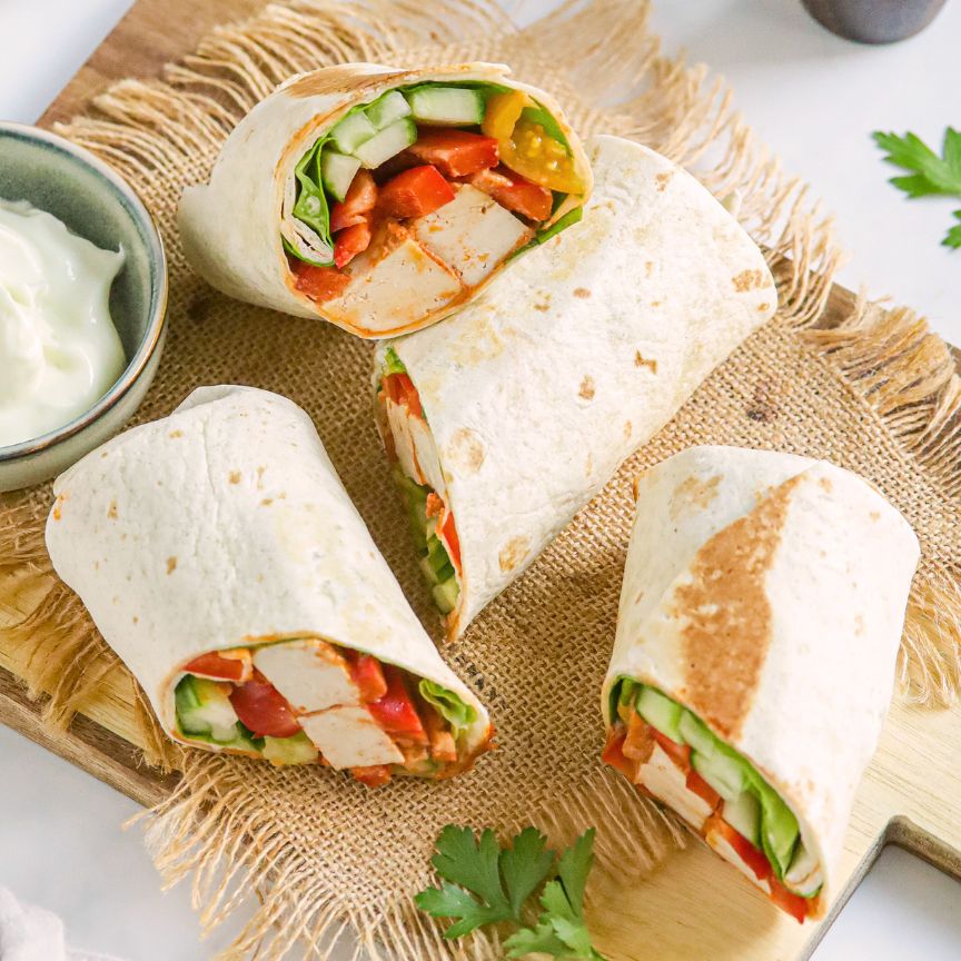 wraps met tofu reepjes recept