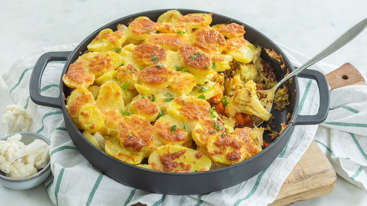 Bloemkool met kerrie uit de oven