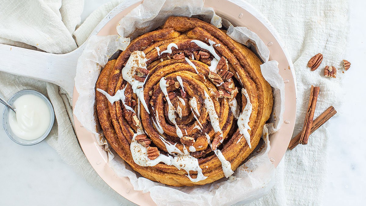 Snelle mega cinnamon roll