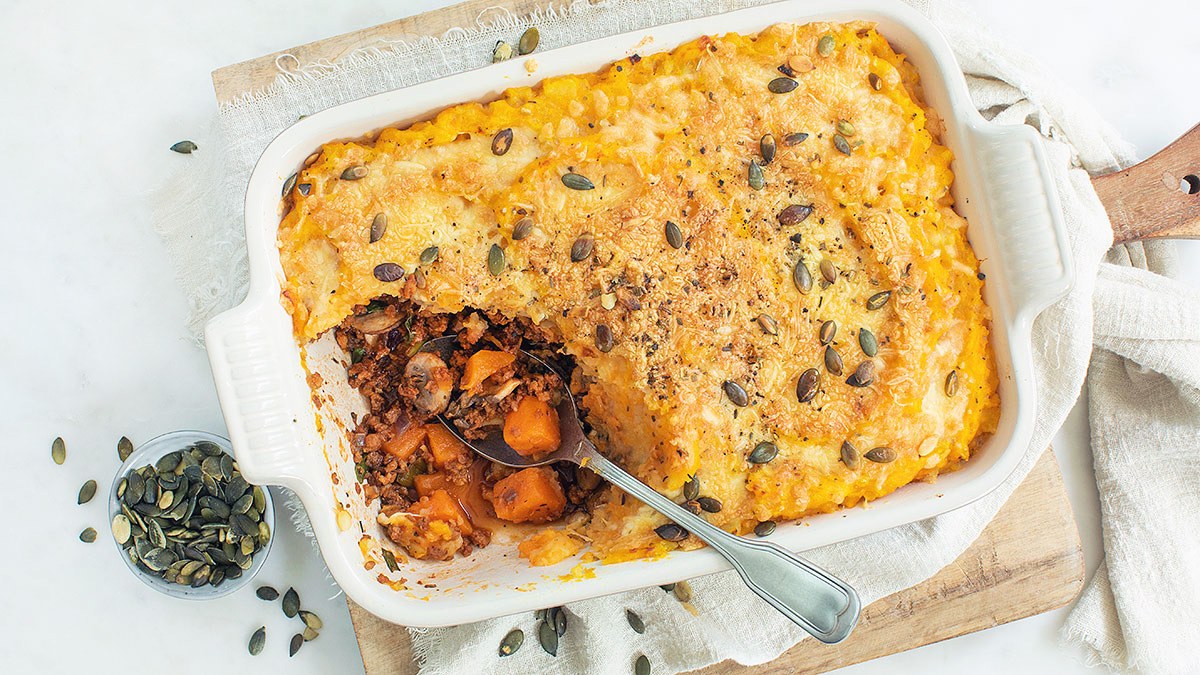 Pompoen ovenschotel