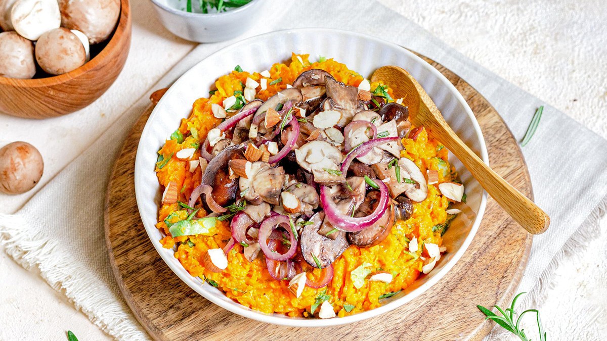 Vegan stamppot met andijvie