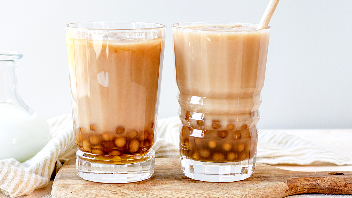 Bubble tea maken (boba tea)