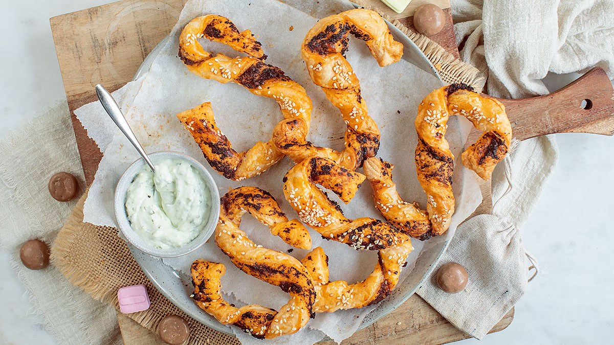 Hartig Sinterklaas bladerdeeghapje