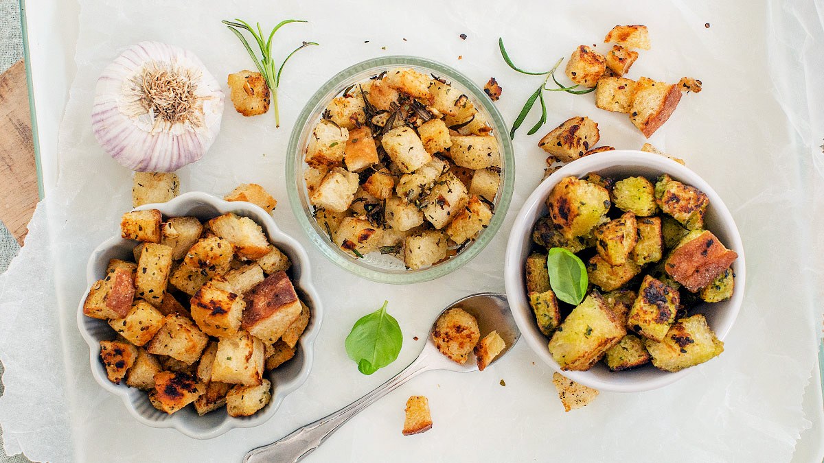 croutons maken (3 varianten)