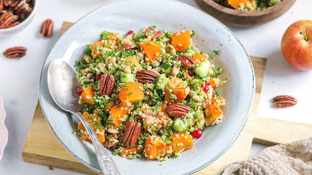 Quinoasalade met boerenkool