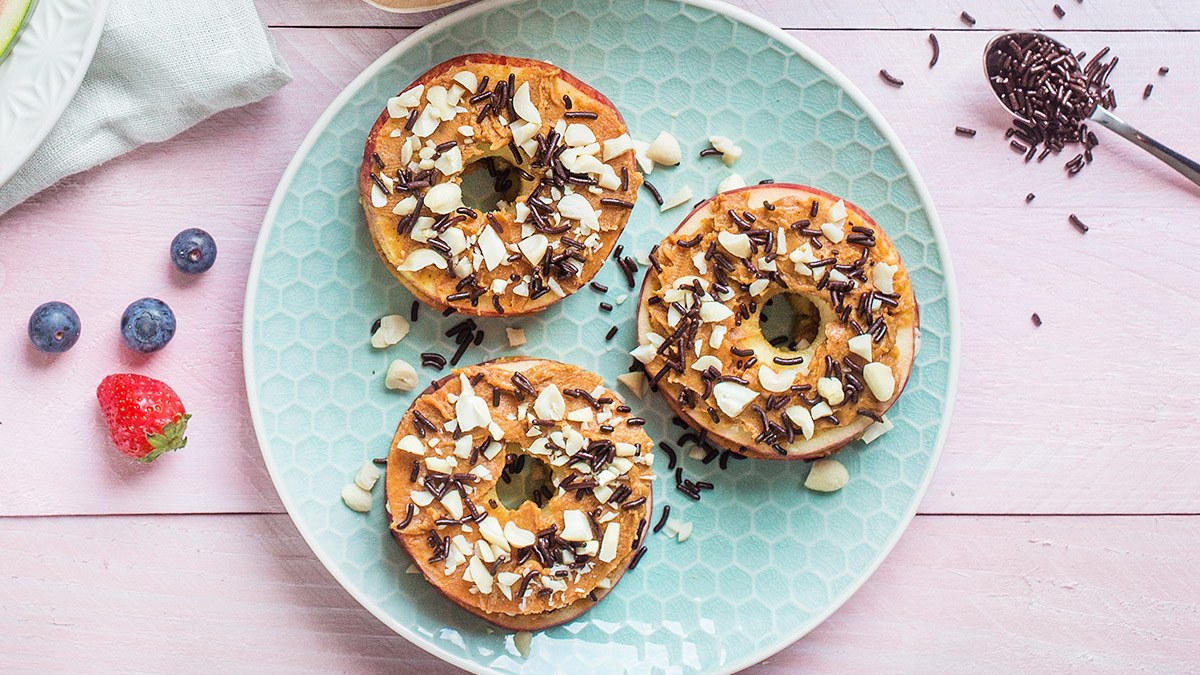 Gezonde appel donuts