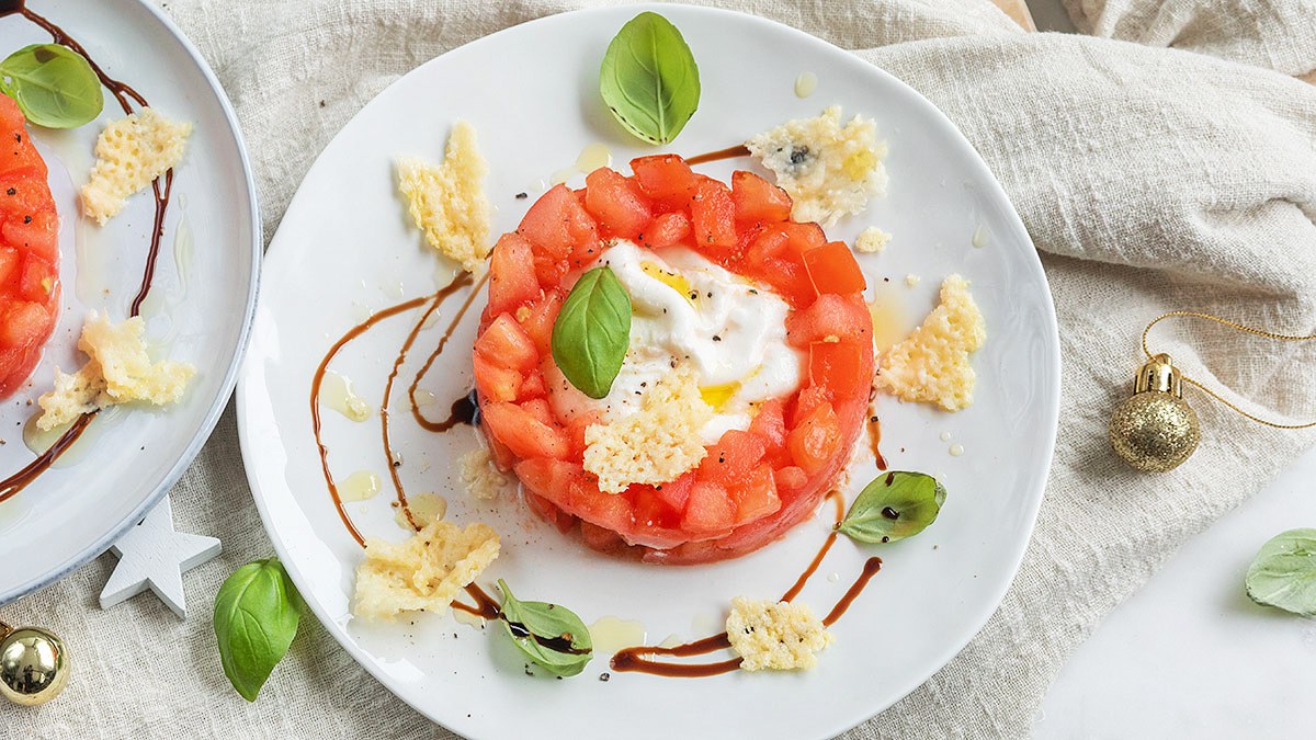 Tomatentartaar met burrata