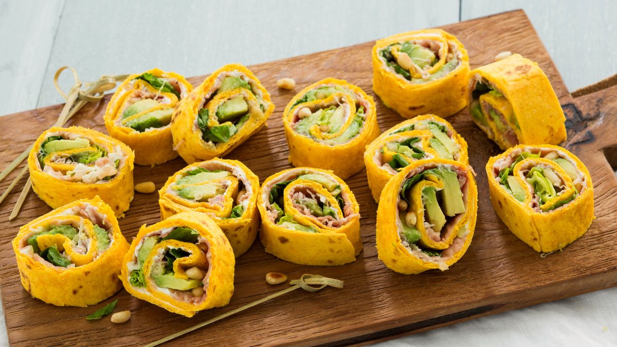 Wrap rolletjes met serranoham