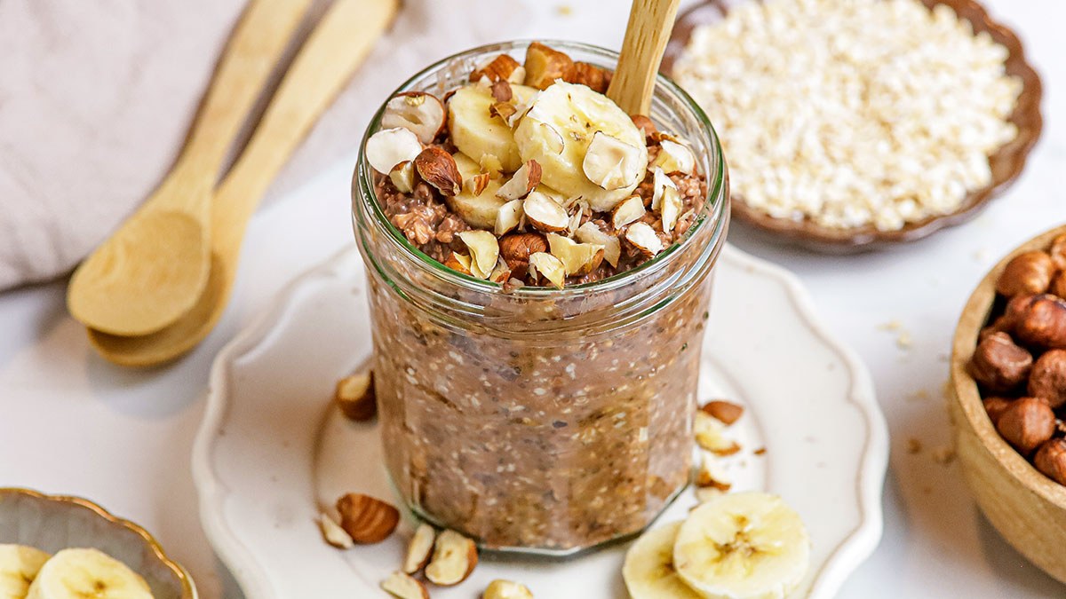 Chocolade overnight oats
