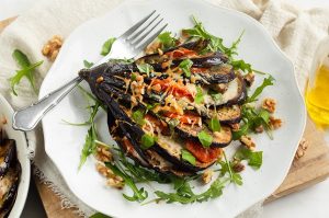 aubergine waaier
