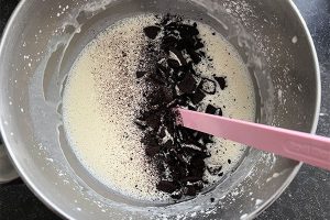 Oreo cheesecake stap 5