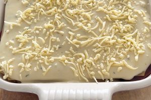 Regenboog lasagne stap 8