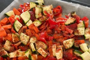 Vegetarische risotto stap 1