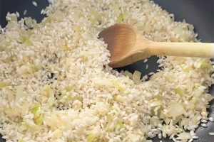 Vegetarische risotto stap 3