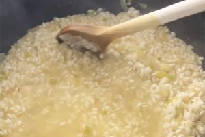 Vegetarische risotto stap 4