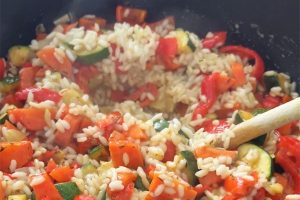 Vegetarische risotto stap 5