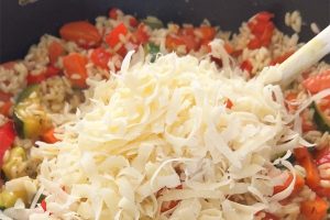 Vegetarische risotto stap 6