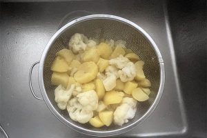 Bloemkool stamppot stap 2