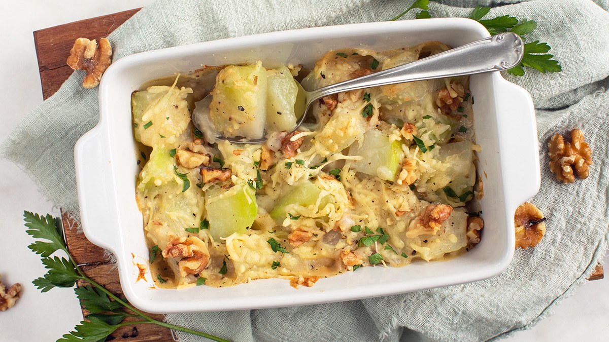 Koolrabi met kaassaus