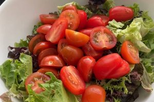 Salade met spekjes stap 1