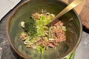 Tonijn burger stap 1