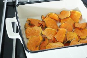 Zoete aardappel nacho's stap 3