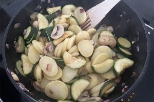 courgette ovenschotel stap 1