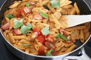 pasta rode pesto stap 3