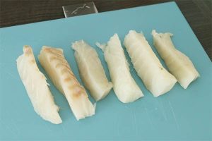 salade met krokante vis stap 1