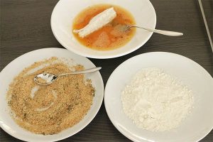 salade met krokante vis stap 2