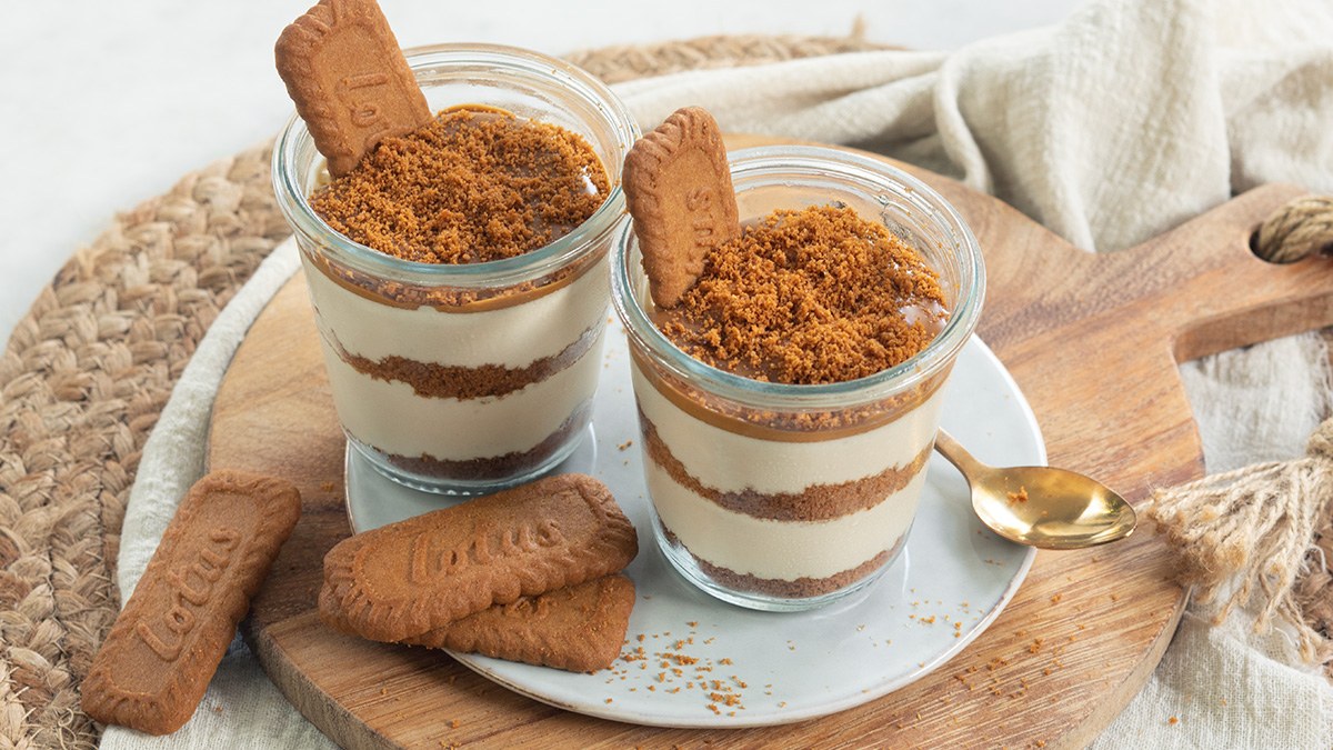 Speculoos toetje in een glaasje