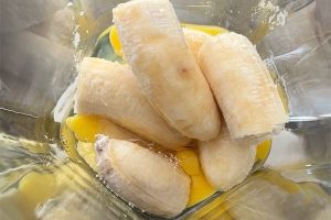 bananenbrood aardbeien stap 1