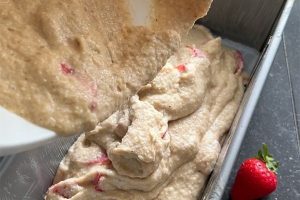 bananenbrood aardbeien stap 5