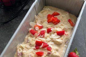 bananenbrood aardbeien stap 6