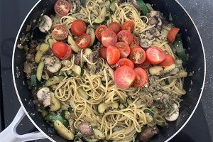 linguine courgette stap 3