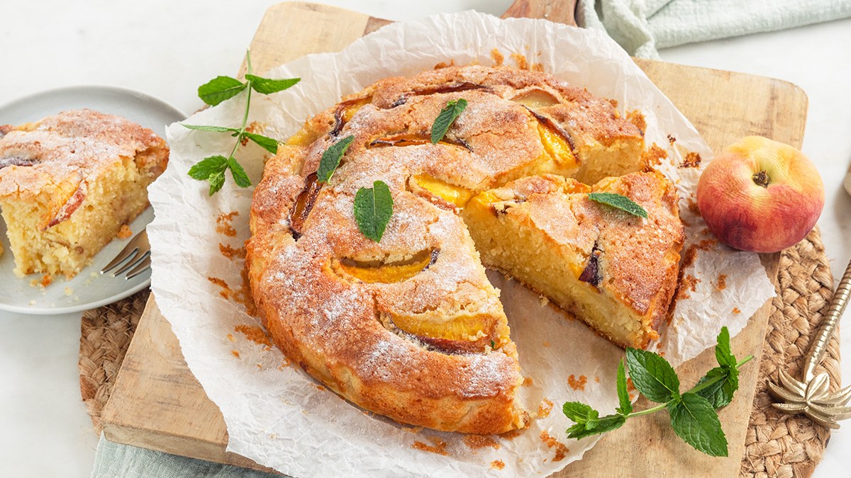 Makkelijke perziktaart