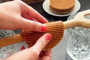 Stroopwafel taco's stap 1