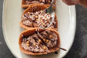 Stroopwafel taco's stap 6