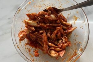 Broodje pulled oesterzwammen stap 3