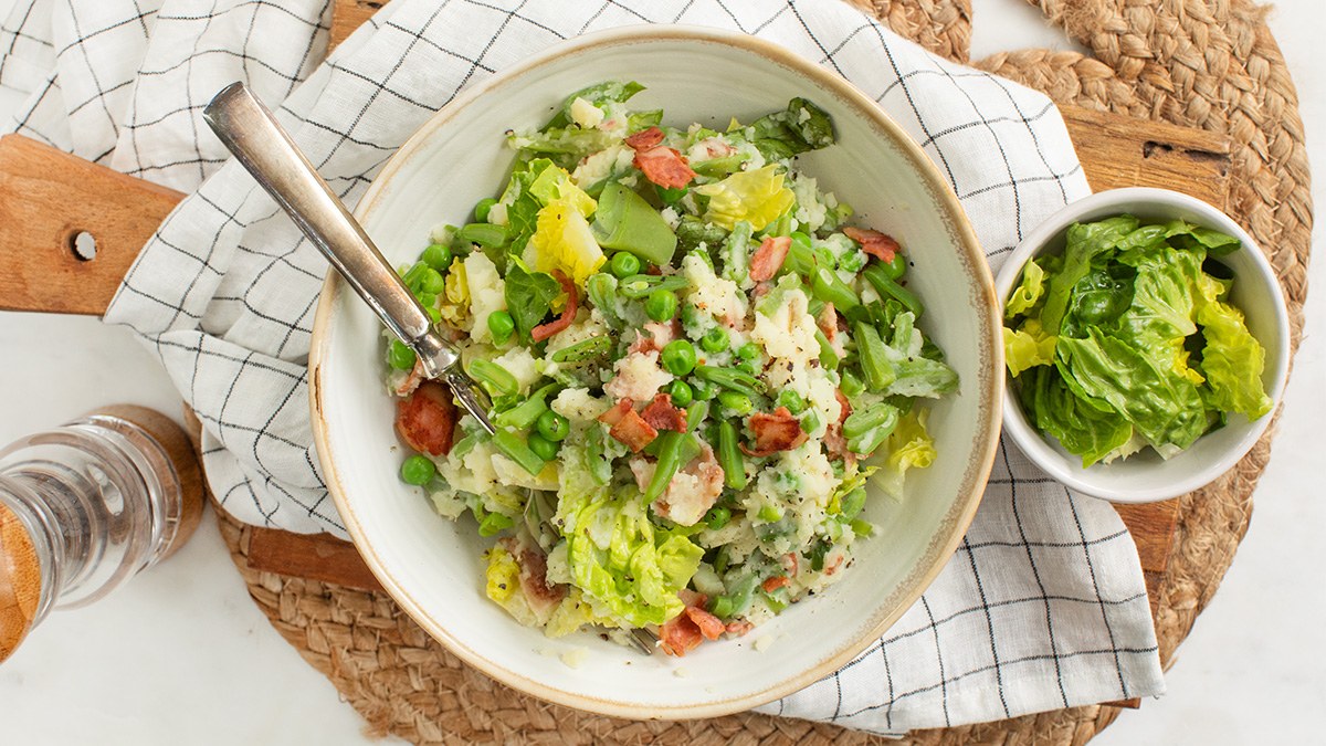 Zomerstamppot met ricotta